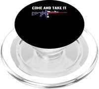 COME AND TAKE IT RED WHITE AND BLUE AR15 2A CLOTHING PopSockets PopGrip for MagSafe