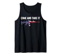 COME AND TAKE IT RED WHITE AND BLUE AR15 2A CLOTHING Tank Top