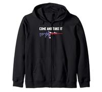 COME AND TAKE IT RED WHITE AND BLUE AR15 2A CLOTHING Zip Hoodie