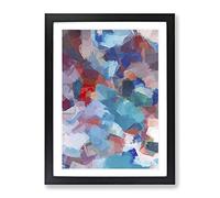 Come As You Are Abstract Framed Wall Art Print A2 Black