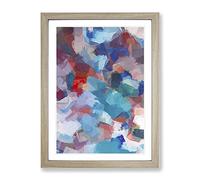 Come As You Are Abstract Framed Wall Art Print A2 Oak