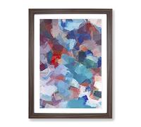 Come As You Are Abstract Framed Wall Art Print A2 Walnut