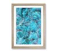 Come Back To Me In Abstract Modern Framed Wall Art Print, Ready to Hang Picture for Living Room Bedroom Home Office Décor, Oak A3 (34 x 46 cm)