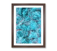 Come Back To Me In Abstract Modern Framed Wall Art Print, Ready to Hang Picture for Living Room Bedroom Home Office Décor, Walnut A3 (34 x 46 cm)