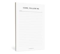 Come, Follow Me Study Notepad - 5.5 x 8.5 LDS Journal for Weekly Lessons & Scripture Study, 50 Pages - Latter-day Saint Gift - Primary Teaching, Relief Society Lesson, Young Women Lesson, Missionary