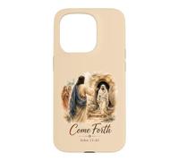 Come Forth Jesus Calls Lazarus John 11 Christian Design Case for iPhone 15 Pro