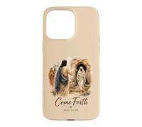 Come Forth Jesus Calls Lazarus John 11 Christian Design Case for iPhone 15 Pro Max