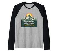 Come Hell or High Water Appalachian Nature Lover Raglan Baseball Tee