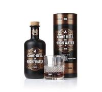 Come Hell or High Water XO Dark Rum Gift Set with Italian Crystal Glass 70 ged Up to 15 Years, Caribbean Rum Blend with Tropical Fruit, Brown Sugar and Oak Notes, Smooth Sipping Rum for Gifting
