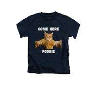 Come here Pookie, cat Cats Memes Kitten, Relationship Jokes Tee T-Shirt Funny Unisex T Shirt Top Navy Blue