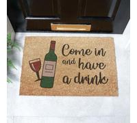 Come In And Have A Drink Doormat (60 x 40cm) Artsy Mats Brown 40cm x 60cm