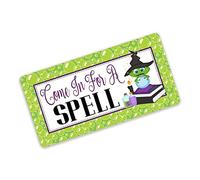 Come In For A Spell Frog Witch Halloween Home Sign Home Decor Pubs Wall Decor Kitchen Decor Wall Decor Poster Metal Sign 8X12 Inches