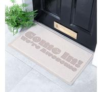 Come In We're Awesome Indoor & Outdoor Doormat - 70x40cm Artsy Mats Grey 40cm x 70cm