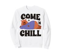 Come ’n Chill Cozy Winter Bear in Sweater Cute Hibernation Sweatshirt