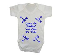 Come On Daddy You Can Do This - New Dad - Baby Grow Vest Bodysuit Onesie Blue (6-9)