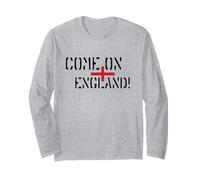 Come On England Dark Text Long Sleeve T-Shirt
