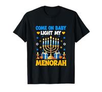 Come On Funny Joke Light My Menorah Hanukkah Jewish Couple T-Shirt