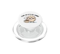 Come On Let’s Get Going Tired Brain Coffee Fun PopSockets PopGrip for MagSafe