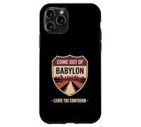 Come Out of Babylon Exit Sign Hebrew Roots Torah Messianic Case for iPhone 11 Pro