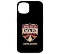 Come Out of Babylon Exit Sign Hebrew Roots Torah Messianic Case for iPhone 13