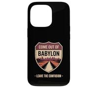 Come Out of Babylon Exit Sign Hebrew Roots Torah Messianic Case for iPhone 13 Pro