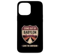 Come Out of Babylon Exit Sign Hebrew Roots Torah Messianic Case for iPhone 13 Pro Max