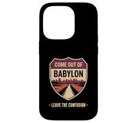Come Out of Babylon Exit Sign Hebrew Roots Torah Messianic Case for iPhone 14 Pro