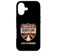 Come Out of Babylon Exit Sign Hebrew Roots Torah Messianic Case for iPhone 17