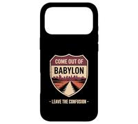 Come Out of Babylon Exit Sign Hebrew Roots Torah Messianic Case for iPhone 17 Pro Max