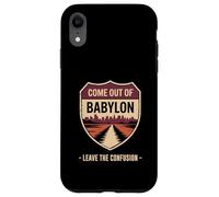 Come Out of Babylon Exit Sign Hebrew Roots Torah Messianic Case for iPhone XR