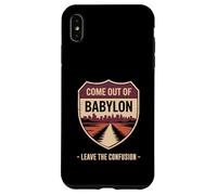 Come Out of Babylon Exit Sign Hebrew Roots Torah Messianic Case for iPhone XS Max