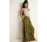 Come Over Printed Pants by Intimately at Free People in Olive Combo, Size: Small - female