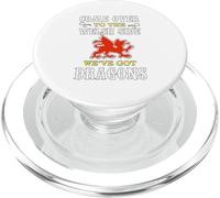 Come Over To The Welsh Side We've Got Dragons PopSockets PopGrip for MagSafe