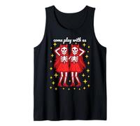 Come Play with Us Ghost Twins Scary Devil Girls Halloween Tank Top