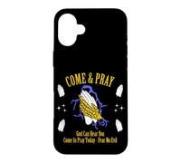 Come & Pray God Can Hear You Fear No Evil Quote Art Case for iPhone 16 Plus