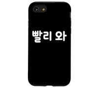 "Come Quickly" Cute Funny Korean Word Hangul Case for iPhone SE (2020) / 7/8