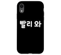"Come Quickly" Cute Funny Korean Word Hangul Case for iPhone XR