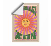 Come Stay Awhile Retro Unframed Wall Art Print A1 (84.1×59.4cm), Wall Decor for Living Room, Bedroom, Office & Home, Art Gift