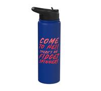 Come to Hell There’s no Fidget Spinners - Gothic 666 Satan Stainless Steel Insulated Water Bottle