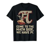 Come to The Math Side We Have Pi Distressed Grunge Math Geek T-Shirt