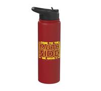 Come to The Math Side We Have Pi Funny Math Designers Stainless Steel Insulated Water Bottle