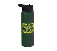 Come to The Math Side We Have Pi Funny Math Designers Stainless Steel Insulated Water Bottle