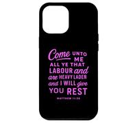 Come Unto Me Matthew 11 28 Bible Verse Scripture Faith Pray Case for iPhone 12 Pro Max