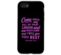 Come Unto Me Matthew 11 28 Bible Verse Scripture Faith Pray Case for iPhone SE (2020) / 7/8