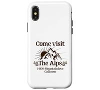 Come Visit The Alps 1 800 Mountainlove Call Now Case for iPhone X/XS