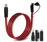 COMeap SAE to DC8mm Male Adapter for Jackery Solar Panel, with Polarity Reverse Adapter and DC7909 to DC5525/DC8020 Converter for Explorer/GZ Portable Power Station Solar Generator 14AWG 6FT(1.8M)
