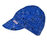 Comeaux Caps Reversible Welding Cap Blue Bandana Size 7 3/8