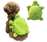 Comebachome Backpack for Dogs to Wear, 7x7.9inch Cute Turtle Backpack Harness for Dog, Adjustable Dog Harness with Backpack, Dog Backpack Harness for Small Middle Dogs