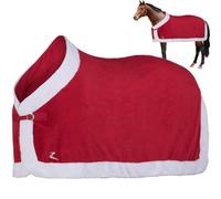 Comebachome Christmas Horse Blanket, Soft Fleece Winter Warm Horse Blankets, Christmas Red Horse Sheets for Christmas Horse Decor