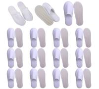 Comebachome Disposable Slippers for Guests, 15pcs Non Slip Plush Disposable House Slippers for Women Men SPA Hotel Home (Size 38-44)